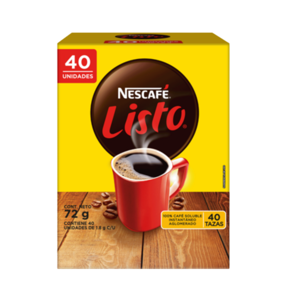 CAFÉ LISTO 40u