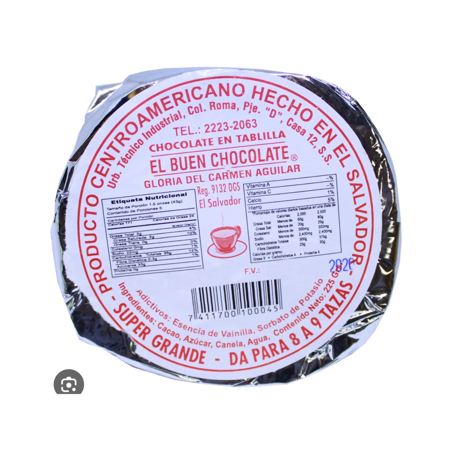 CHOCOLATE EN TABLILLA EL BUEN CHOCOLATE 85G Sabores De America Latina