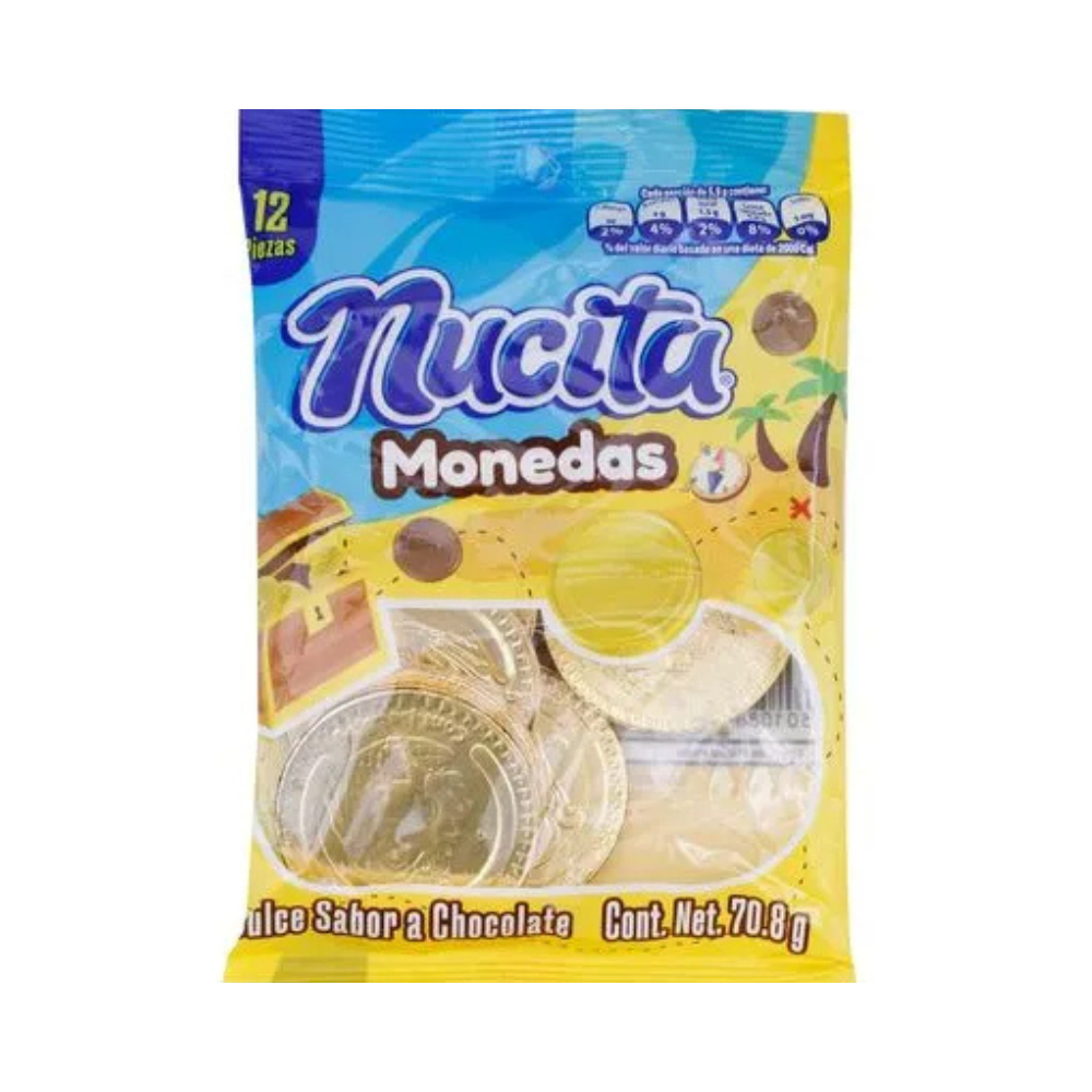 CHOCOLATE MONEDA NUCITA 12u