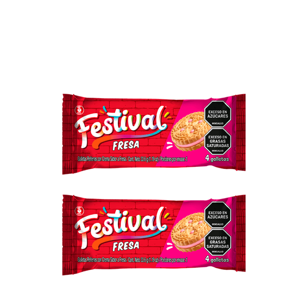 GALLETAS FESTIVAL FRESA 2u - Sabores de America Latina