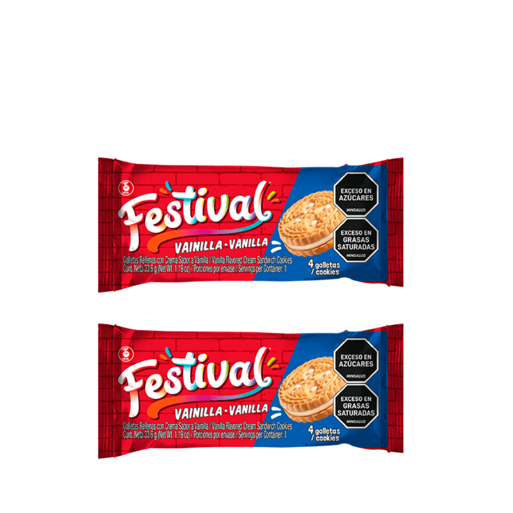 GALLETAS FESTIVAL VAINILLA 2u - Sabores de America Latina