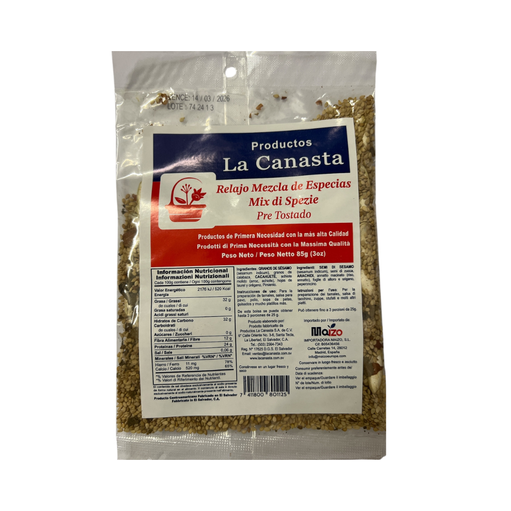 LA CANASTA ESPECIES RELAJO 85g