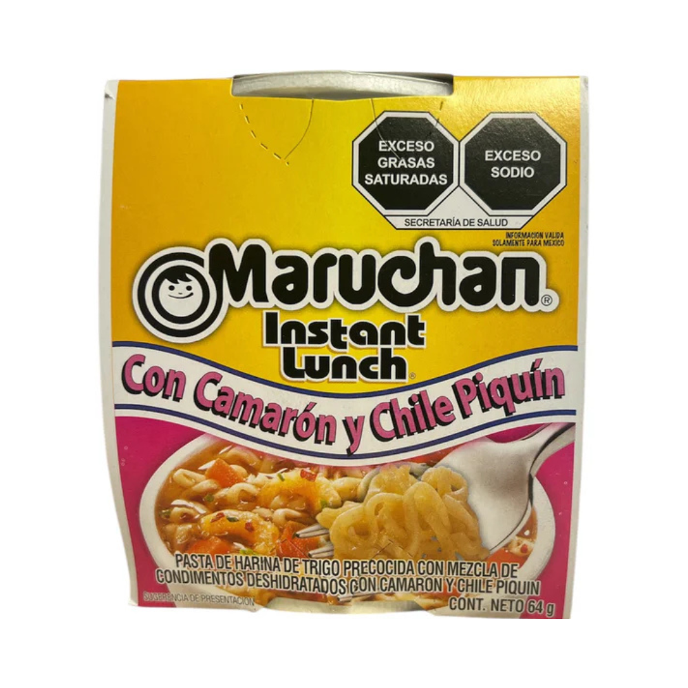 MARUCHAN CON CAMARON Y CHILE PEQUIN 64g