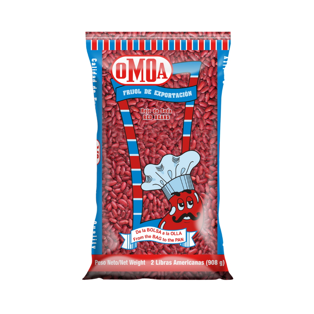 FRIJOLES ROJOS DE SEDA OMOA 908g