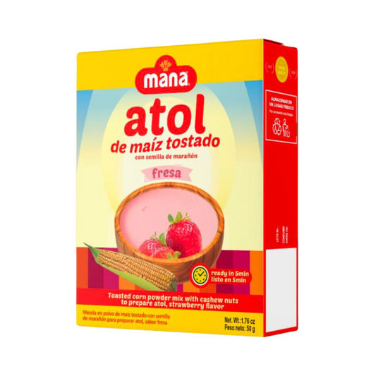 ATOL DE MAIZ TOSTADO DE FRESA MANÀ 50g - Sabores de America Latina