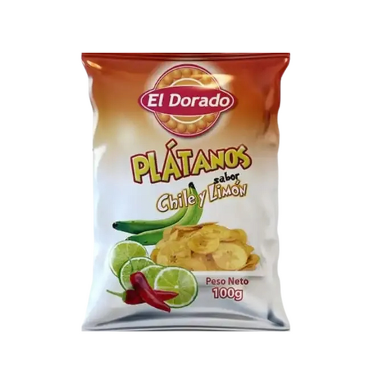 PLÁTANOS CHILE Y LIMON EL DORADO 100g - Sabores de America Latina