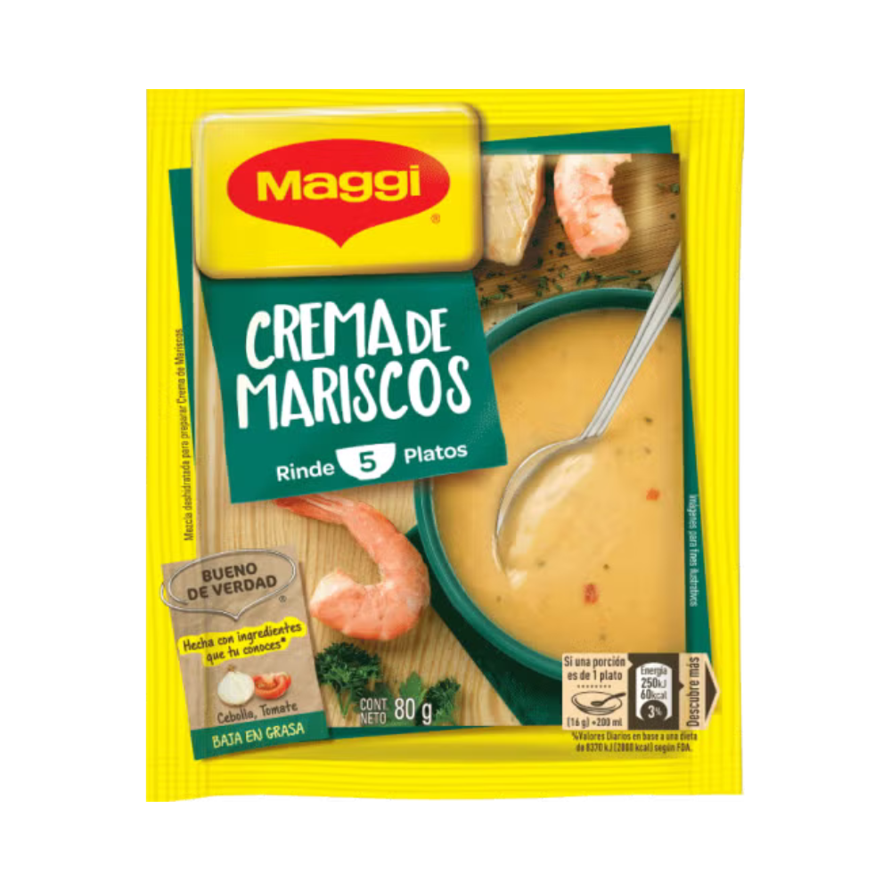MAGGI  CREMA DE  MARISCOS 80g - Sabores de America Latina