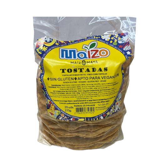 TOSTADAS DE MAIZ MAIZO 250g 12u Sabores De America Latina